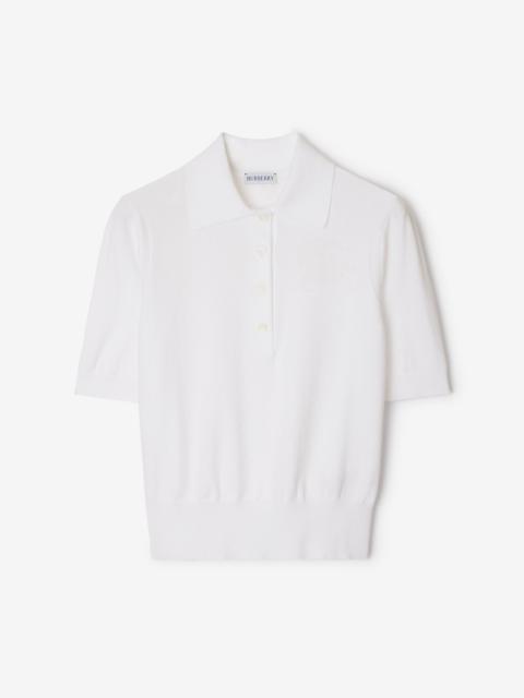 Cotton Blend Polo Shirt