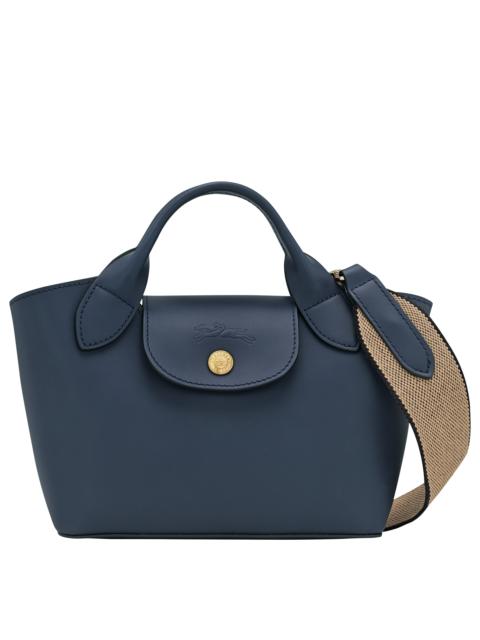 Épure XS Tote bag Navy - Leather