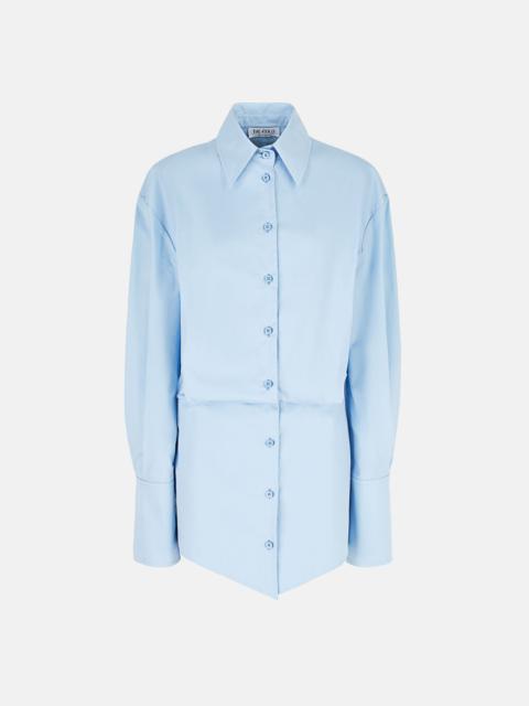 ''SILVYE'' DUSTY BLUE MINI DRESS