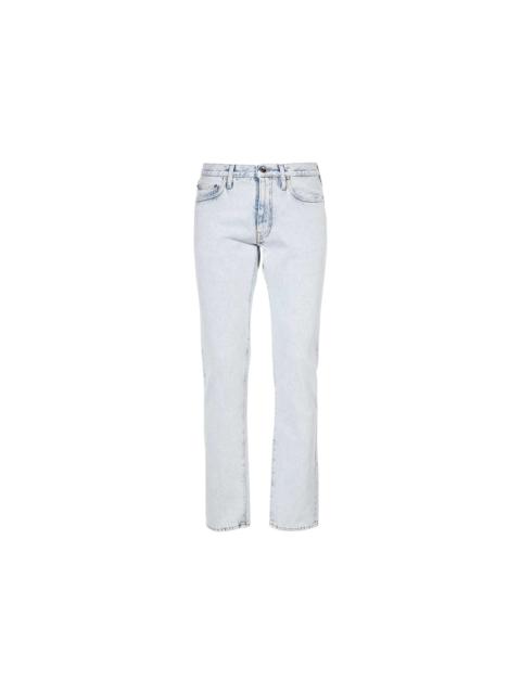OFF-WHITE Arrow Pocket Slim Fit Jeans Bleach Blue