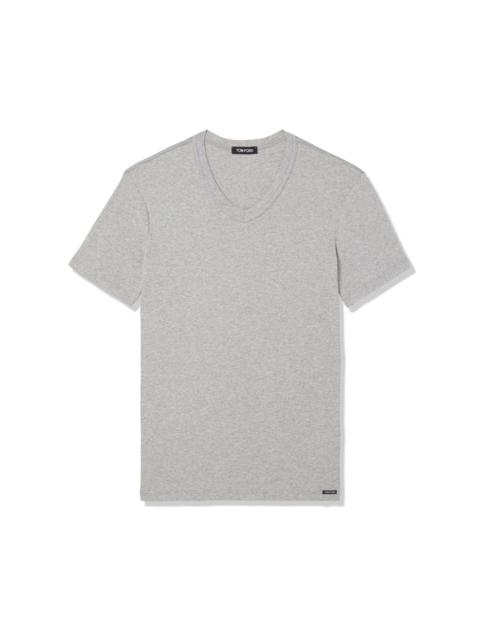 COTTON V-NECK T-SHIRT