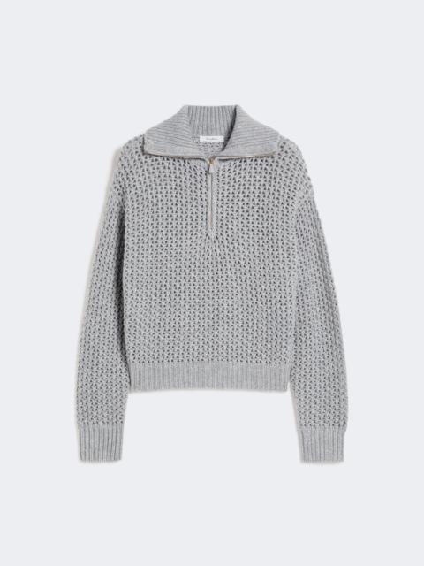 Wool, cashmere and lurex sweater - LIGHT GREY