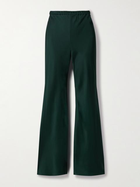 Eden Satin-twill Flared Pants