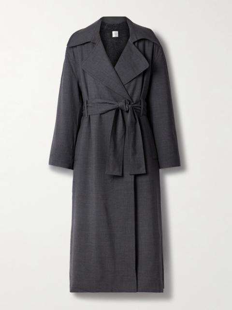 Jane Belted Double-breasted Wool-blend Trench Coat