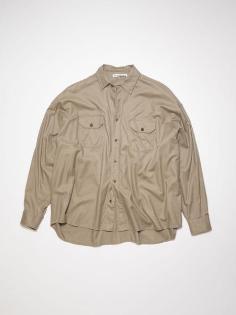 Button-up shirt - Sand beige
