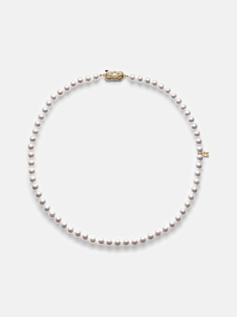 18kt gold necklace with pearls