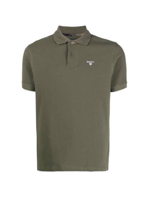 logo-embroidered polo shirt