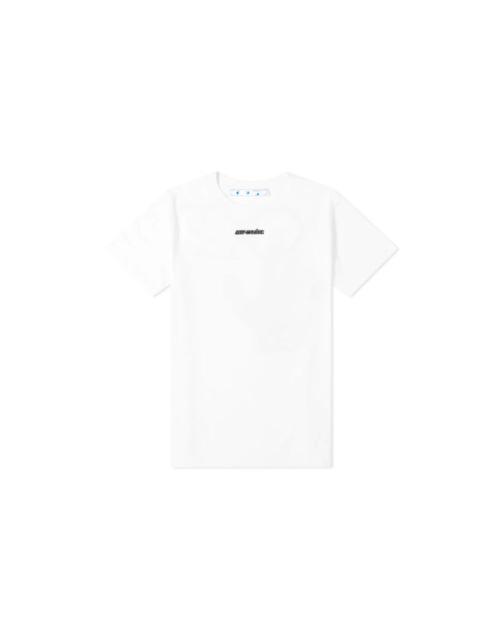 Off-White Marker Short-Sleeve Slim Tee 'White/Blue' OMAA027E20JER0050145