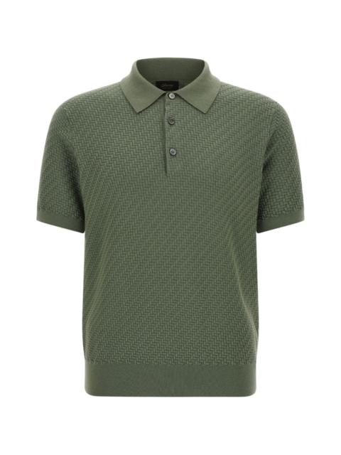 textured weaving polo shirt