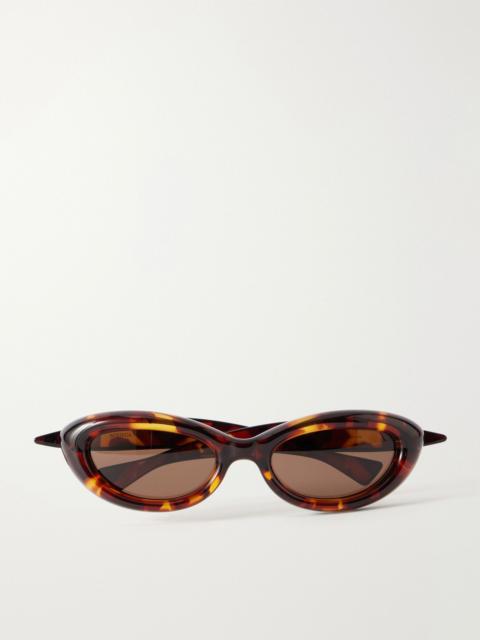 Sardine cat-eye injected sunglasses Tortoiseshell