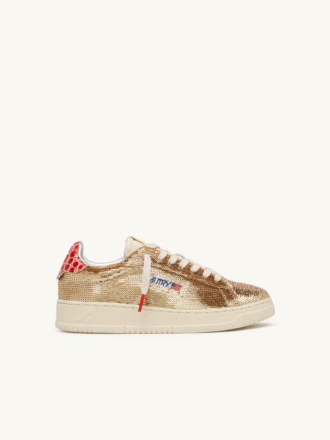 DALLAS LOW 'SPARKLING' SNEAKERS IN PLATINUM SEQUINS