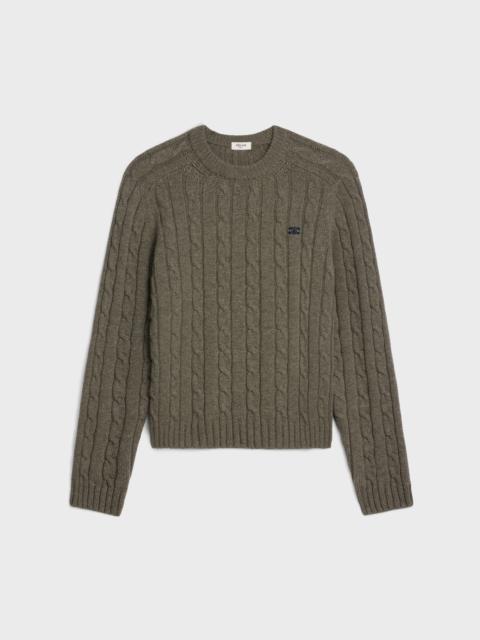 triomphe sweater in cable-knit cashmere