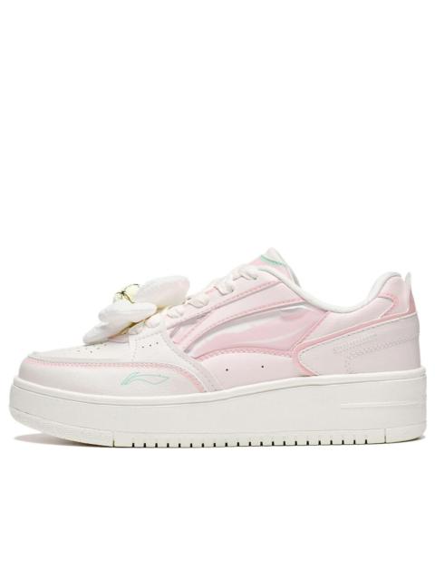 (WMNS) Li-Ning x Disney Skate Shoes 'Pink White' AGCT382-3