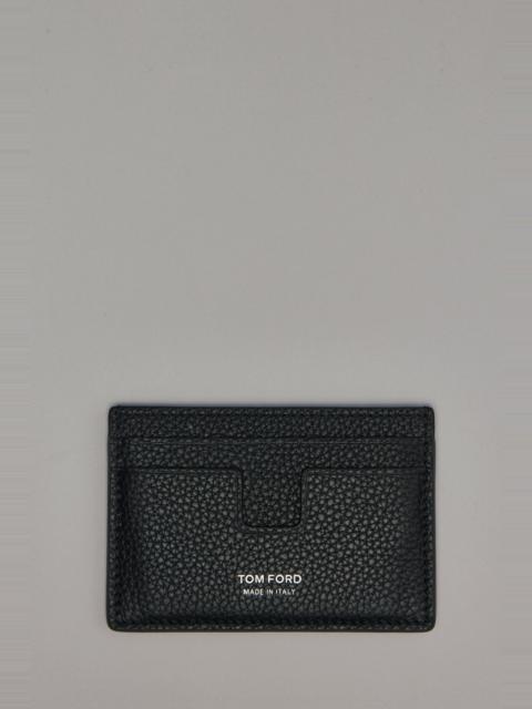 Soft Grain Leather T Line Classic Card Holder