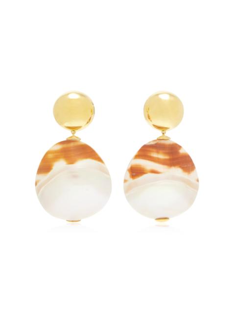 Rodan Pearl Clip-On Earrings gold