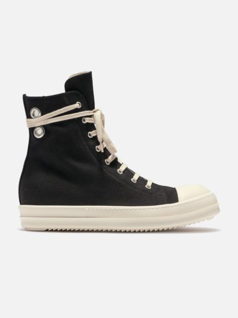 AW24 DENIM HIGH SNEAKERS - BLACK/MILK/MILK