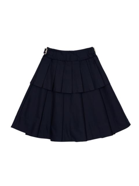 Pleated Skirt - Midnight Blue