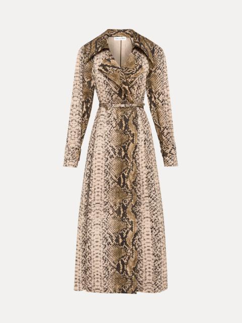 SNAKE COTTON TRENCH COAT