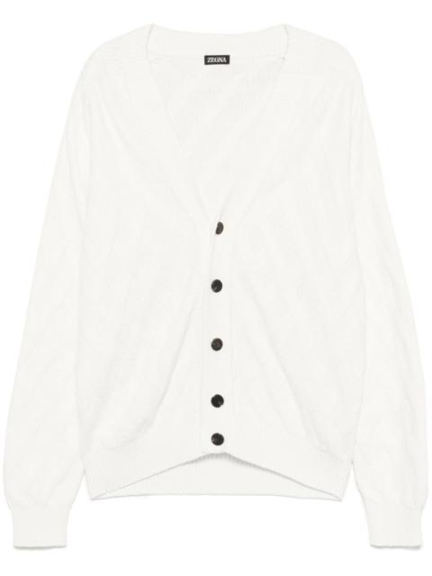 chunky-knit cardigan