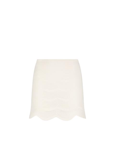 KNIT MINI SKIRT