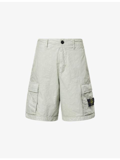 Panama Patch-Pocket Woven Cargo Shorts