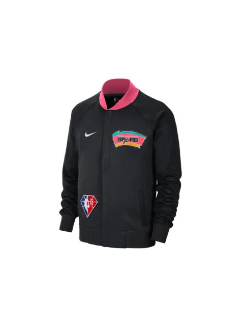 Nike NBA San Antonio Spurs Showtime City Edition Dri-Fit Jacket Black