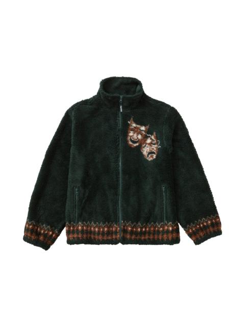 Supreme Drama Mask Fleece Jacket Dark Green