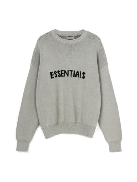 Fear of God Essentials FW21 Knit Pullover Sweater Green Concrete FOG-FW21-108