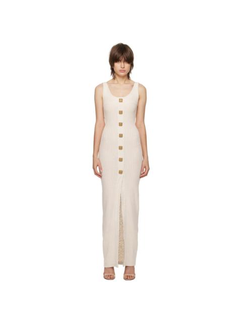 Beige Scoop Maxi Dress