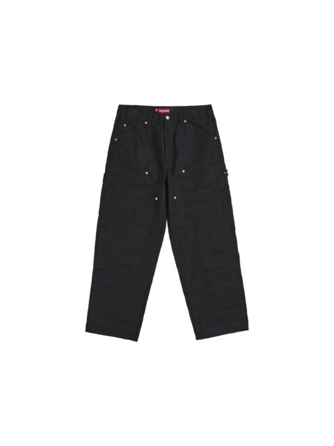 Supreme Jacquard Logos Double Knee Denim Painter Jean Black