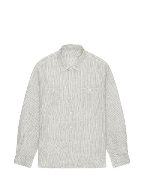 striped chest-pocket shirt