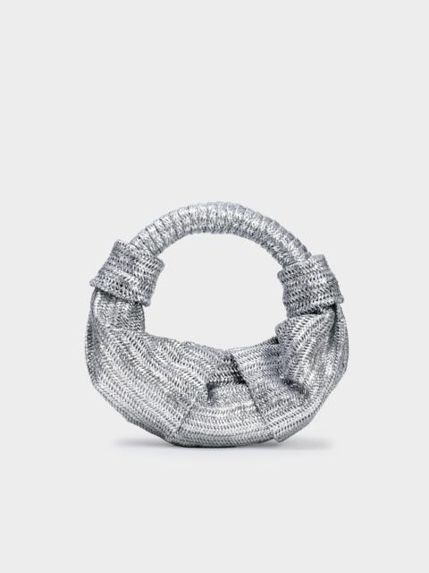 Lopsy Bag In Silver Herringbone