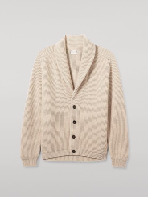 Pioneer Natural Shawl Collar Cashmere Cardigan