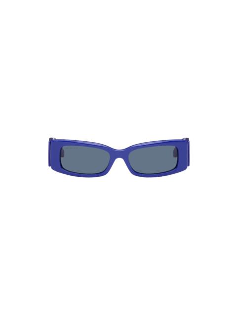 Blue Rectangular Sunglasses