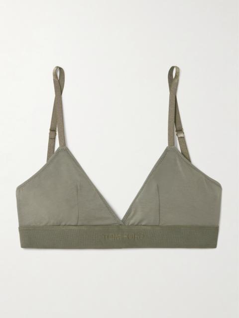 Stretch-modal Jersey Soft-cup Triangle Bra