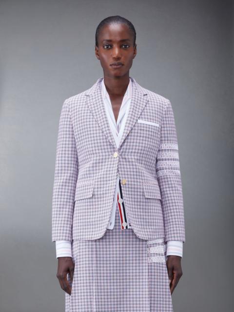 single-breasted button-fastening blazer