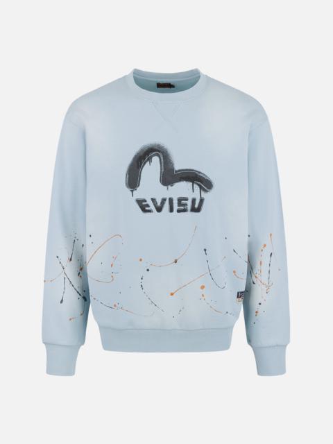 Logo and Seagull Print Relax Fit Sweatshirts