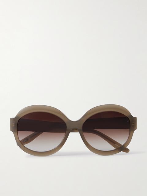 Orleandra Round-frame Acetate Sunglasses