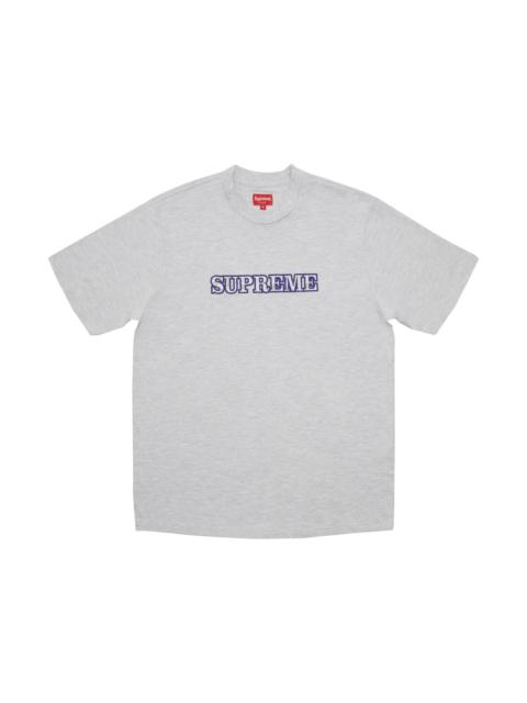 Supreme Floral Logo Tee Ash Grey