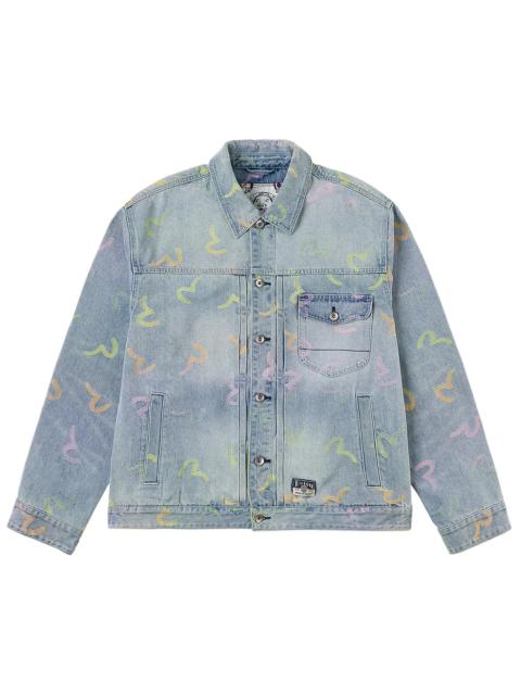 All-over Seagull Jacquard Denim Jacket