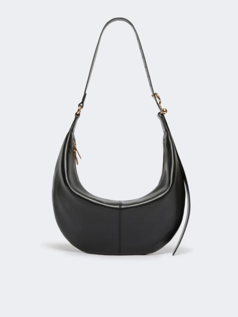 Nappa leather hobo bag - BLACK