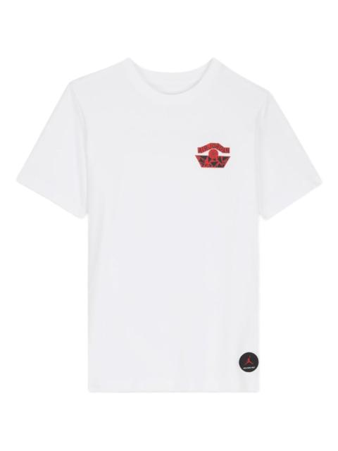 graphic-print "White" T-shirt