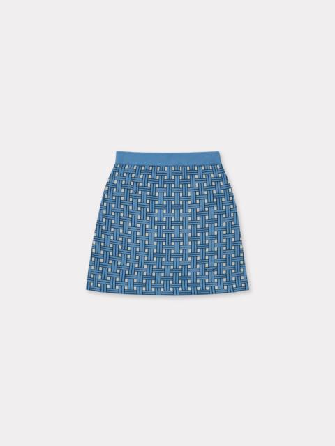 'KENZO Weave' embroidered mini skirt