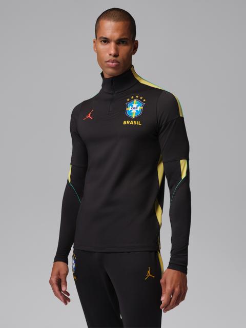 Brazil Strike Men's Jordan Dri-FIT Soccer Knit Drill Top