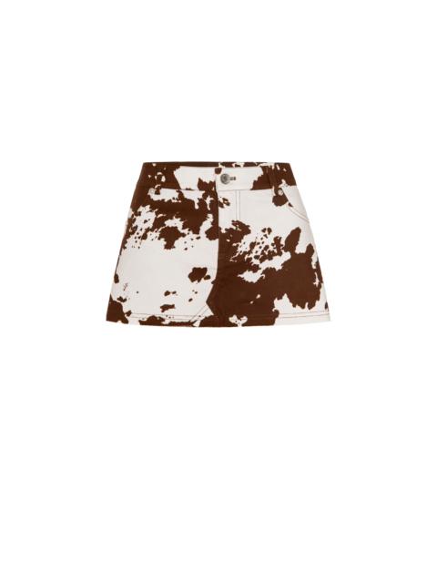MISS MINI SKIRT - COW PRINT