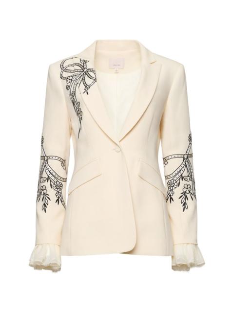 Cheyenne cascading ribbon blazer