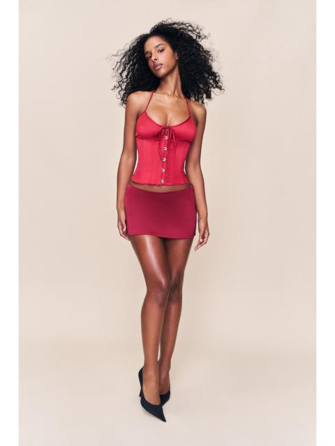 SATIN MINI SKIRT