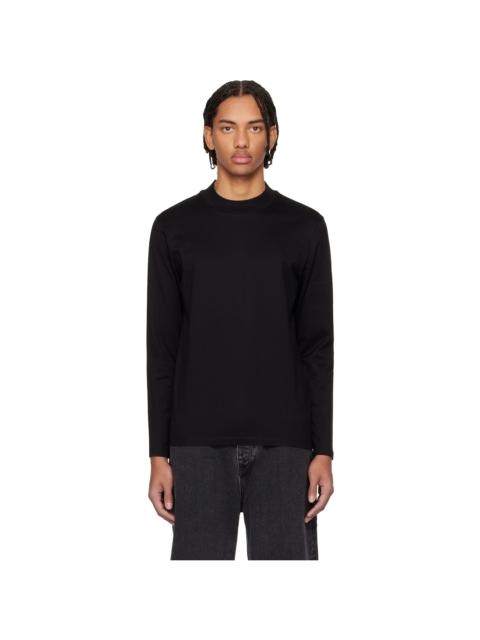 Black Mercerised Cotton Slim-Fit T-shirt