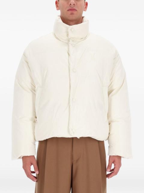 button funnel-neck jacket