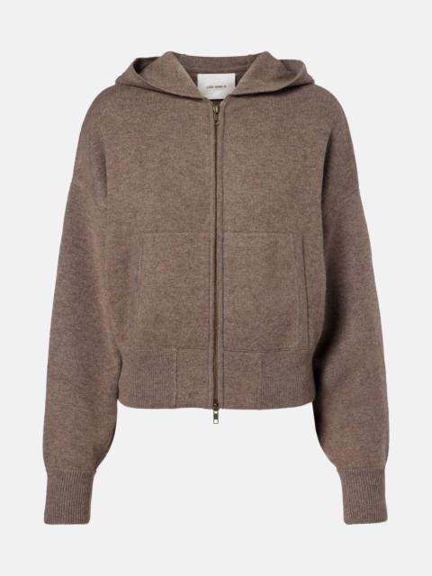 Lilia cashmere zip-up hoodie